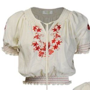 peasant blouse 1930s reproduction XL House of Foxy
